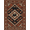 Brown Terracotta Cream, Pattern 18, variant on ODIKA Southwestern Border Motif Mens Decorations Reindeer Cabin Cowboy Refined for Dorm Room, Small Living Apartment, Stain Resistant Low Profile
