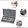 thumbnail image 5 of Kit d'Outils Clé 40 en 1 Tournevis & Douille - 1 Pce Manuel pour Réparation Automobile - Kit 40 Manchon de Boîte Ensemble Matériel Auto - Utilisation Multifonction Haute Qualité Chrome Vanadium, 5 of 5