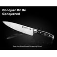 thumbnail image 6 of Knife Block Set: Kitchen Knives Set with Block and Sharpener, 15 Pcs Ultra Sharp Chef knife, High Carbon Stainless Steel, Ergonomic Handle Non-Slip, Silver Wolf Series with Gift Box, 6 of 9