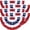 5 Pack 1.5x3 Feet, variant on 4 Pack USA Pleated Fan Flag, 3 X 6 Feet American US Bunting Flag Patriotic Half Fan Banner Flag Decoration, 4th of July Memorial Day Independence Day Fourth July Outdoor Decor