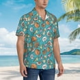 thumbnail image 5 of Daiia Cute Conch Hawaiian Shirt for Men Gentle Cotton Regular Short Sleeve Casual-3X-Large, 5 of 9