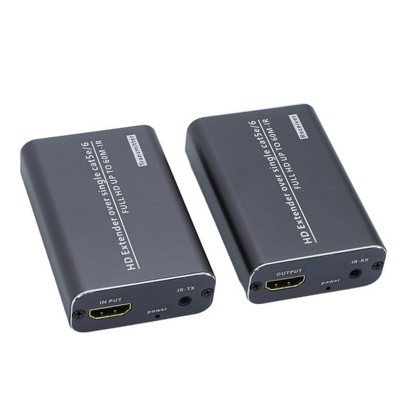 IR HD Multimedia Interface Extender, Long Range 60M, TCP IP Protocol, Infrared Return Transmission, Aluminum Alloy Material, DTV HDTV Support, 1080P Full Color, Easy Installation,
