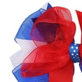 thumbnail image 5 of WUANDIXFA Clips for Hair 4th of July Bow 4th of July Hair Accessories Toddler Hair Bows Toddler Girl Hair Accessories 3-12 Years,Red, 5 of 6
