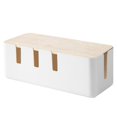 thumbnail image 1 of Caja De Gestión De Cables Caja De Almacenamiento De Cables De Escritorio Ampliamente Utilizada Soporte De Cable Ligero Para El Hogar Con Tapa Para El Hogar Sala De Estar Dormitorio Methold HA018526-00, 1 of 7
