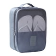 thumbnail image 1 of Qarigey Bolsa de almacenamiento de zapatos, zapatillas de deporte, bolsa con cremallera a prueba de polvo y agujero de malla, organizador de soporte para Envolturas para manijas de equipaje Gris Qarigey AP012004-02, 1 of 6