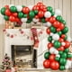 thumbnail image 4 of Conjunto de corona de globos navideños, arco de Papá Noel, fondo, diseño de fiesta, disfraces, centro comercial, atuendo de aula, moda, 4 of 5