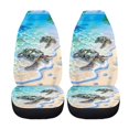 thumbnail image 4 of XYZCANDO Sea Turtle Front Car Seat Cover Set of 2 Tropical Automobile Front Seat Covers Easy to Install and Clean Suitable for Most Cars,SUV,Sedan, 4 of 7