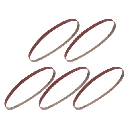 3/8 x 21 Inch Sanding Belts 5 Pcs 150 Grits Aluminum Oxide for Metal Polishing Knife Sharpening Weld