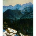 thumbnail image 2 of Stefan Filipkiewicz 12x14 Black Ornate Wood Framed Double Matted Museum Art Print Titled: Tatra Mountain View (1904), 2 of 5
