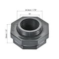 thumbnail image 2 of Uxcell Female Pipe Fitting Bulkhead Fitting with Silicone Gasket Gray G1 4, 2 of 6