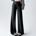thumbnail image 4 of Work Slacks Women Women High Waist Wide Leg Pants Proof Sun Breathable Fall Comfortable Women's Casual Pants Black L, 4 of 6