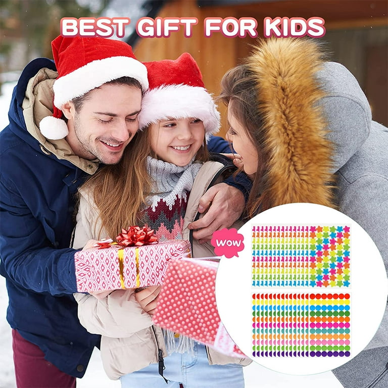 Mini Star Stickers Bundle 100 Sheets in Colors for Reward Behavior