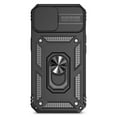 thumbnail image 4 of for iPhone 14 Plus Rugged Phone Case with Sliding Camera Cover, Kickstand TPU Bumper Drop Proof Durable Military Grade Protective Case Cover for iPhone 14 Plus, Black, 4 of 8