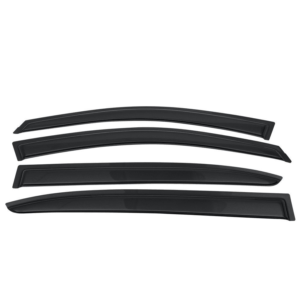 Ikon Motorsports Compatible with 13-15 honda accord 4dr sedan Window Vent Visor Deflector Rain Guard 4pcs Outside Mount 2013 2014 2015 2016 2017