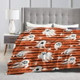 thumbnail image 5 of Halloween Blanket, Cute Ghost Bat Halloween Blankets and Throws, Halloween Fleece Throw Blanket, Halloween Throws Gifts for Kids, 50" x 60", 5 of 6