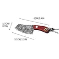 thumbnail image 4 of Mini Pocket Knife, Gaqring Portable Keychain Forged Knife, Stainless Steel Vanadium Alloy Fruit Cutting Tool with Sheath, 4 of 5
