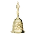 thumbnail image 1 of Hyasfey Copper Alloy Hand Bell Retro Carving Handbell with Non-Slip Handle Multifunctional Handbell for Classroom Wedding Seniors Bedside, 1 of 8
