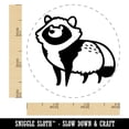 thumbnail image 2 of Alert Tanuki Japanese Raccoon Dog Self-Inking Rubber Stamp Ink Stamper - Black Ink - Small 3/4 Inch, 2 of 7