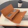 thumbnail image 3 of Cartera retro de tres pliegues con ranuras para tarjetas, billetera para estudiantes, tipo clip: estilo 2;, 3 of 6