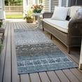thumbnail image 6 of Addison Rugs Chantille Indoor/Outdoor Transitional Global Blue Washable Runner Rug, 2'3" x 7'6", 6 of 6