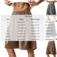 thumbnail image 3 of Ceisia Men Herringbone Wide Leg Shorts Elastic Drawstring Waist Soft Thick Loose Baggy Fit Daily Casual Home Lounge Short Pants Gifts for Father, 3 of 9