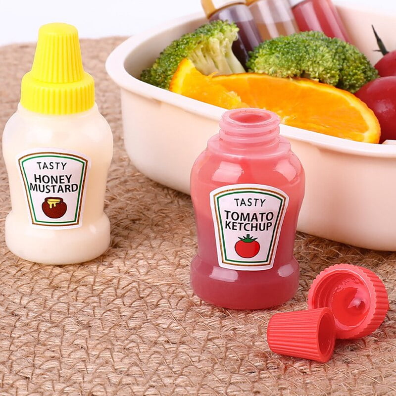 Mini Tomato Gravy Boat Salad Dressing Oil Spray Bottle Ketchup Honey