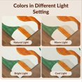 thumbnail image 7 of Design&I 6'x9' Washable Area Rug Snag-Free Abstract Curved Stripe Wave Contemporary Orange Teal Burnt Fall for Dining Room, Under Table, Office, 7 of 7