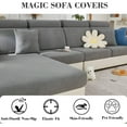 thumbnail image 3 of Magic Sofa Covers Couch Covers 2024 New Couch Cushion Covers Universal Sofa Covers Washable Stretch Slipcovers for Sectional Sofa, 3 of 9