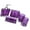 Purple, variant on 5Pieces Bathroom Essentials Set Not Breakable Acrylic Dispenser Toothbrush Holders