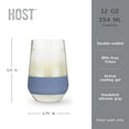 thumbnail image 3 of Host Freeze XL Cooling Cup, Insulated Wine Glasses 12oz Set of 2 Slate Blue, 3 of 9