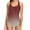 Wine, variant on DDAPJ pyju Womens One Piece Swimsuits Fashion Gradient Color Print Slimming Bathing Suit Racerback Sport Swimwear Tummy Control Summer Wine XL