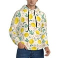thumbnail image 2 of Fotbe Men's Hoodie with Flowers and Butterflies Pattern - Kangaroo Pocket Pullover Hooded Sweatshirt, Perfect for Daily Wear, Travel, and Home-X-Large, 2 of 7