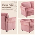 thumbnail image 6 of Ktaxon 68" Loveseat Sofa, 2-Seater Chenille Fabric Couch, Compact Sofa for Living Room, Bedroom, Apartment, Small Spaces Pink, 6 of 11