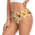 thumbnail image 2 of Fotbe Coffee Bun Hot Dog Calzones Estampados para Mujer – Ropa Interior de Algodón, Cómoda, Suave y Elástica-Large, 2 of 6