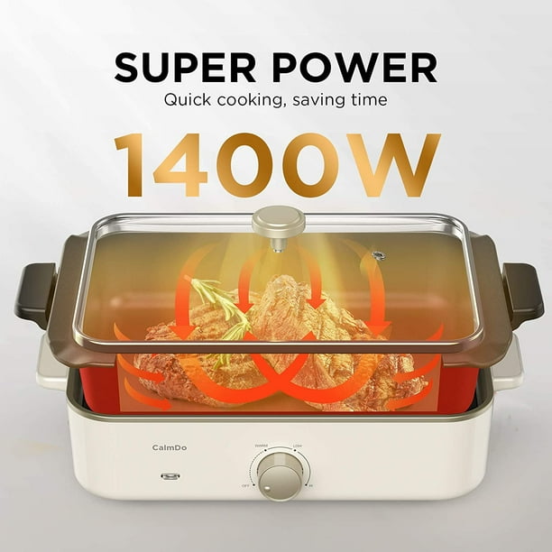 Electric skillet 2025 grill combo