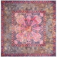 thumbnail image 2 of Rugs.com Mangata Collection Rug – 7' 10 Square Pink Low Rug Perfect For Living Rooms, Kitchens, Entryways, 2 of 9