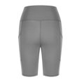 thumbnail image 7 of Zpanxa Womens Shorts Clearance, Athletic Shorts for Women High Waisted Yoga Workout Shorts with Pockets, Sport Leggings Exercise Gym Shorts for Running Casual Summer Gray B S, 7 of 7