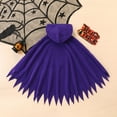thumbnail image 4 of Gubotare Baby Boys Baby Halloween Cloak Capes Girls' Outerwear Coats Sherpa Fleece Baby Halloween Cloak Capes Lightweight Winter Coats Warm Outwear Size 18 24 Months (Purple,18-24 Months), 4 of 7