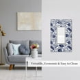 thumbnail image 5 of KLL Blue Fish1 Pattern Electrical Outlet Covers, 3" x 5" 1 Pack Electric Receptacle Plug Covers for Decorator Receptacle Outlet & Switch-Style U, 5 of 6