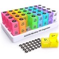 thumbnail image 1 of Monthly Pill Organizer (2 Times A Day), 30 Day One Month Pill Box Case With 31, 1 of 4