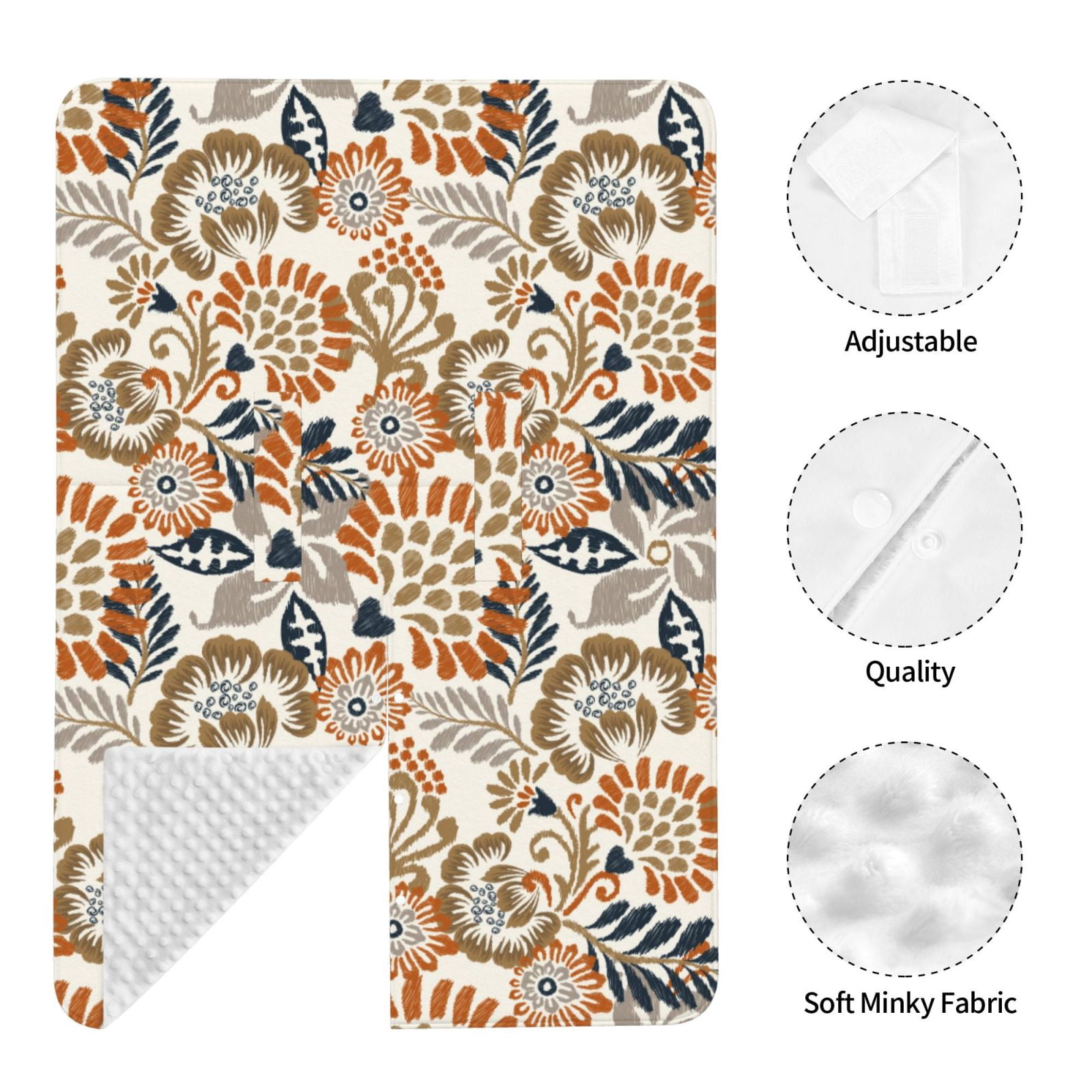 Naloa Floral Paisley Baby Car Seat Cover, Breathable Baby Carrier Cover, Multiuse Baby Carrier Cover & Nursing Breastfeeding Cover