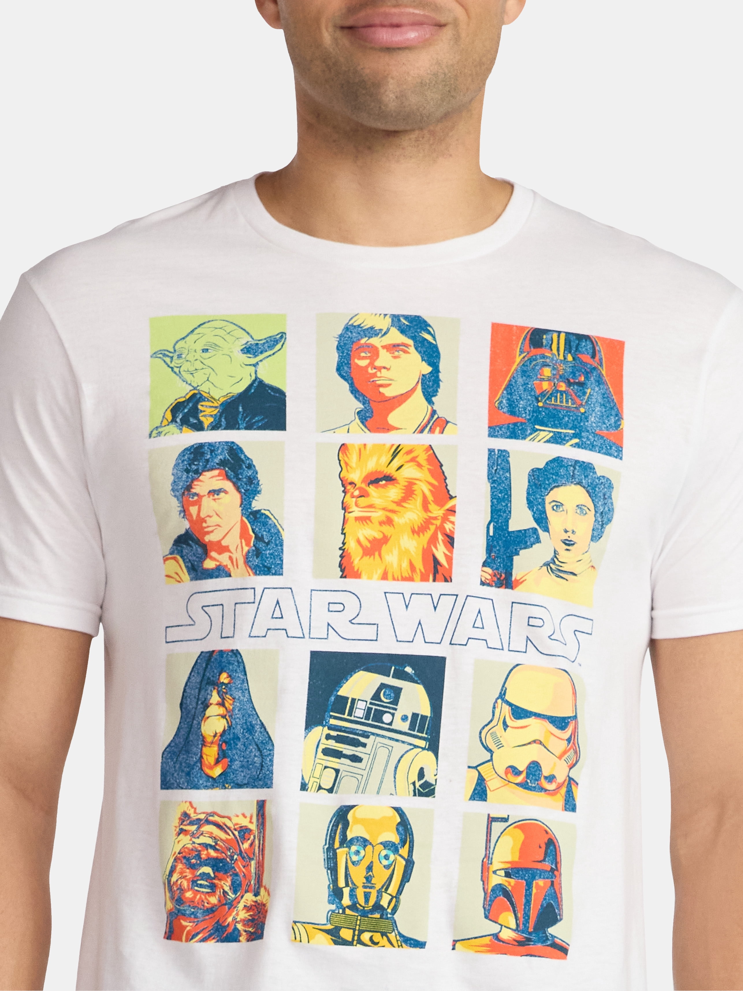 Star Wars Men's and Big Men's Graphic Tee with Short Sleeves, Sizes S-3XL