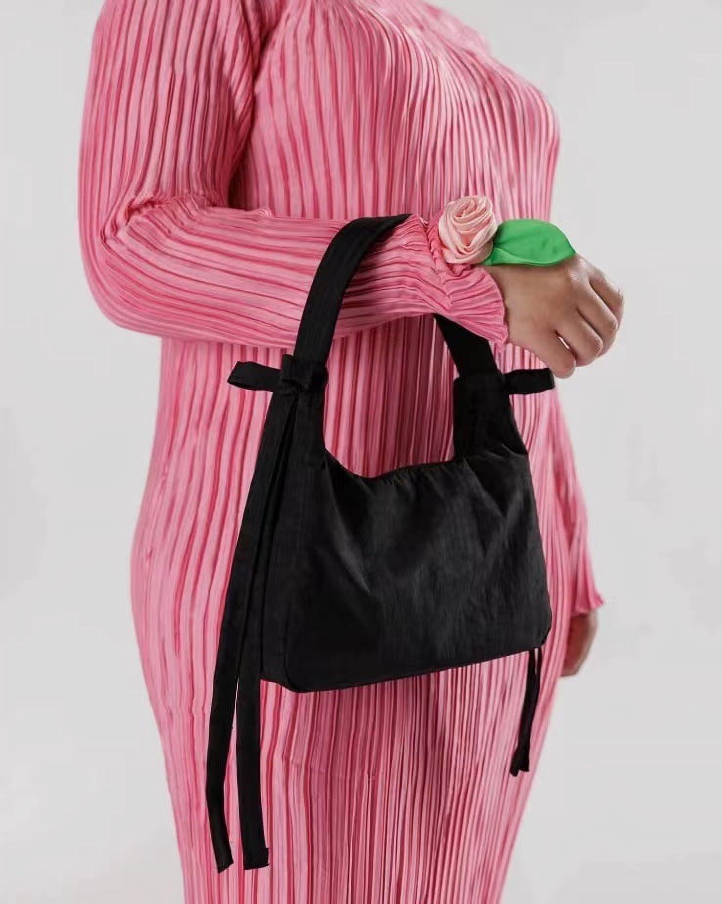 Baggu Sandy Liang Black Mini Bow Bag