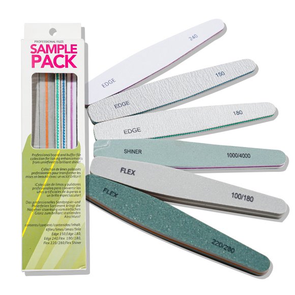 Nail Tools Nail File Strips Manicure Type Round Sponge Rubbing Double Sides Six-piece Suit
