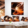 thumbnail image 4 of Designart Orange 3d Shaped Fractal Design - Contemporary Abstract Throw Pillow - 12x20, 4 of 5