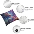 thumbnail image 6 of Throw Pillow Cover Outer Space Galaxy Pattern Universe Space Nebula Astronomy Theme Mystery Astral Cluster Decor Lumbar Pillow Case Cushion for Sofa Couch Bed Standard Queen, 6 of 7