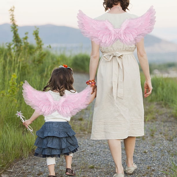 Set Déguisement Ange Enfant – Ailes Plume Noires, Tutu, Halo Et Baguette, Pour 2-8 Ans, Halloween Et Carnaval