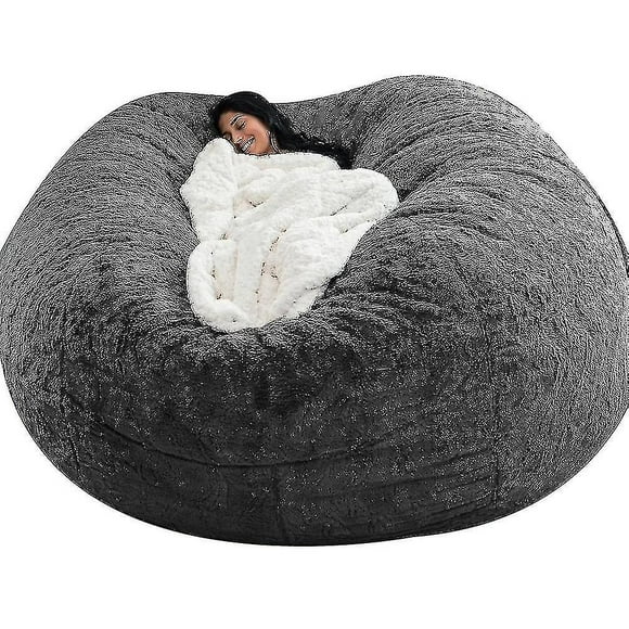 Lazy Sofa Bean Bag Artificial Fur Bean Bag Bean Sofa (without Filler)
