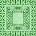 thumbnail image 1 of Ahgly Company Machine Washable Indoor Square Transitional Light Green Area Rugs, 6' Square, 1 of 7