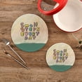 thumbnail image 2 of SKYSONIC 2 pcs Cute Colorful Words Quote Pot Holders Trivets, Heat Resistant Trivets,Small Steps Every Day Cotton Thread Weave Mats for Hot Pads Pans Pot Bowl Teapot, 2 of 7